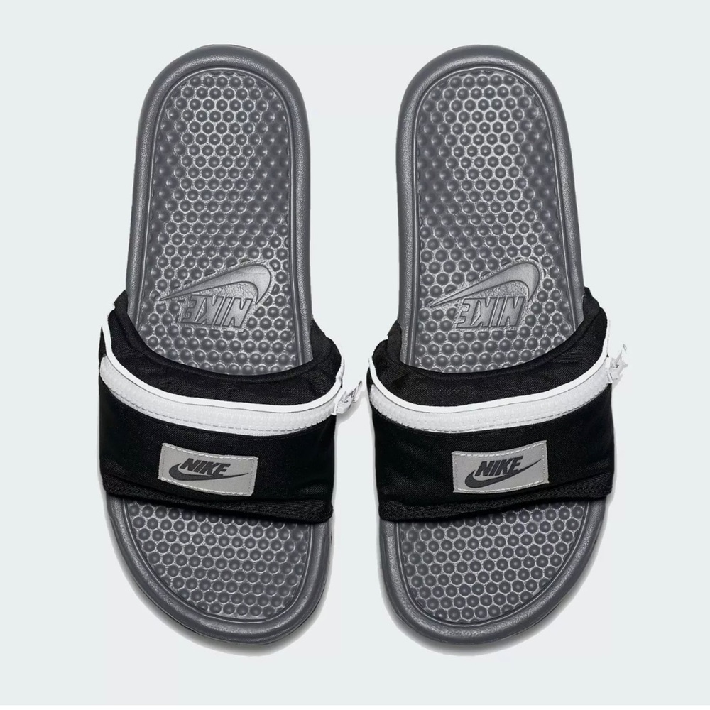Nike Benassi JDI Fanny Pack Cool Grey AO1037-001 - Picture 6 of 8